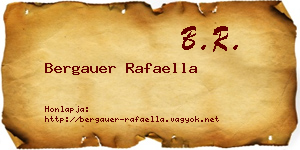 Bergauer Rafaella névjegykártya